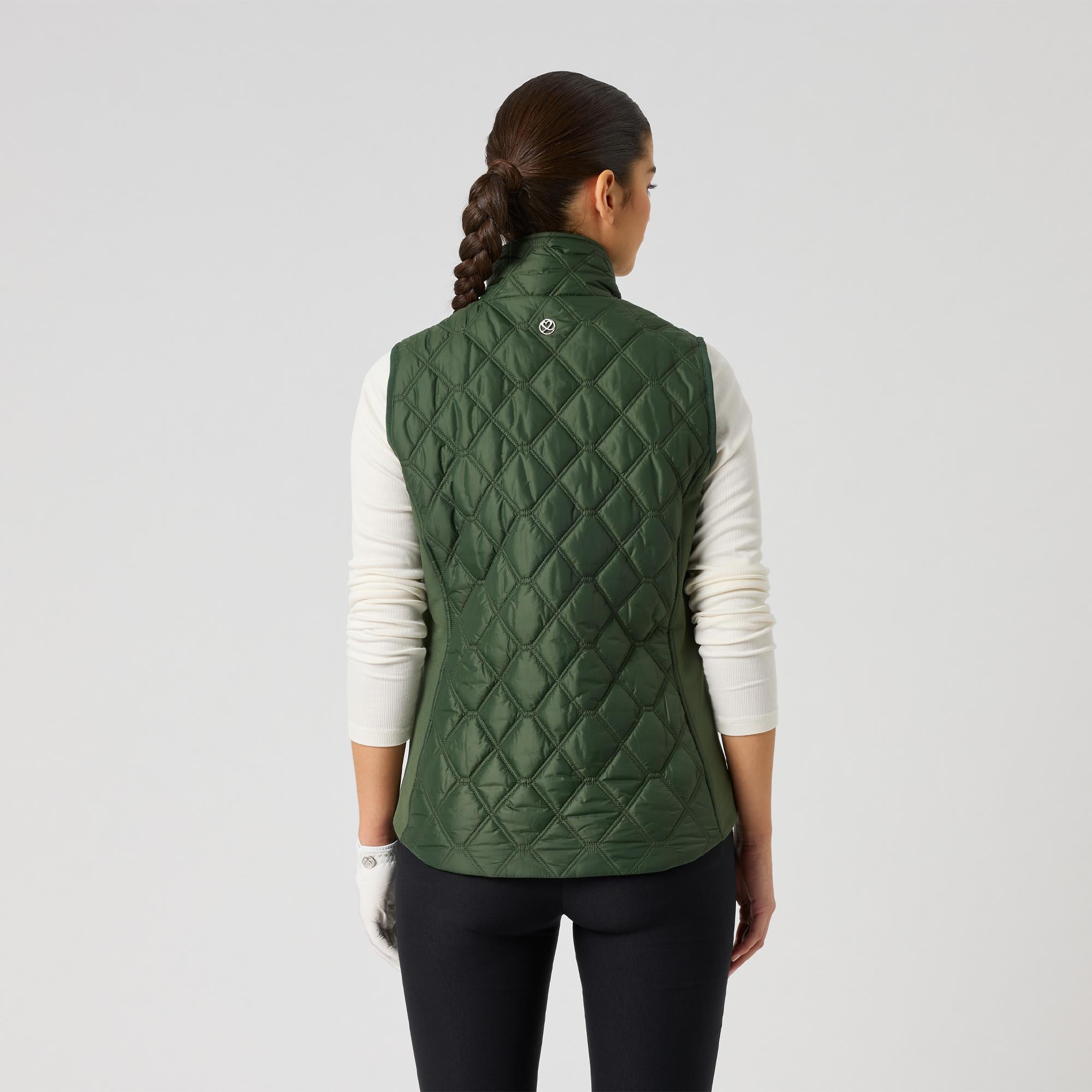 Daily Sports Quilt Padded Ladies Golf Vest Khakora