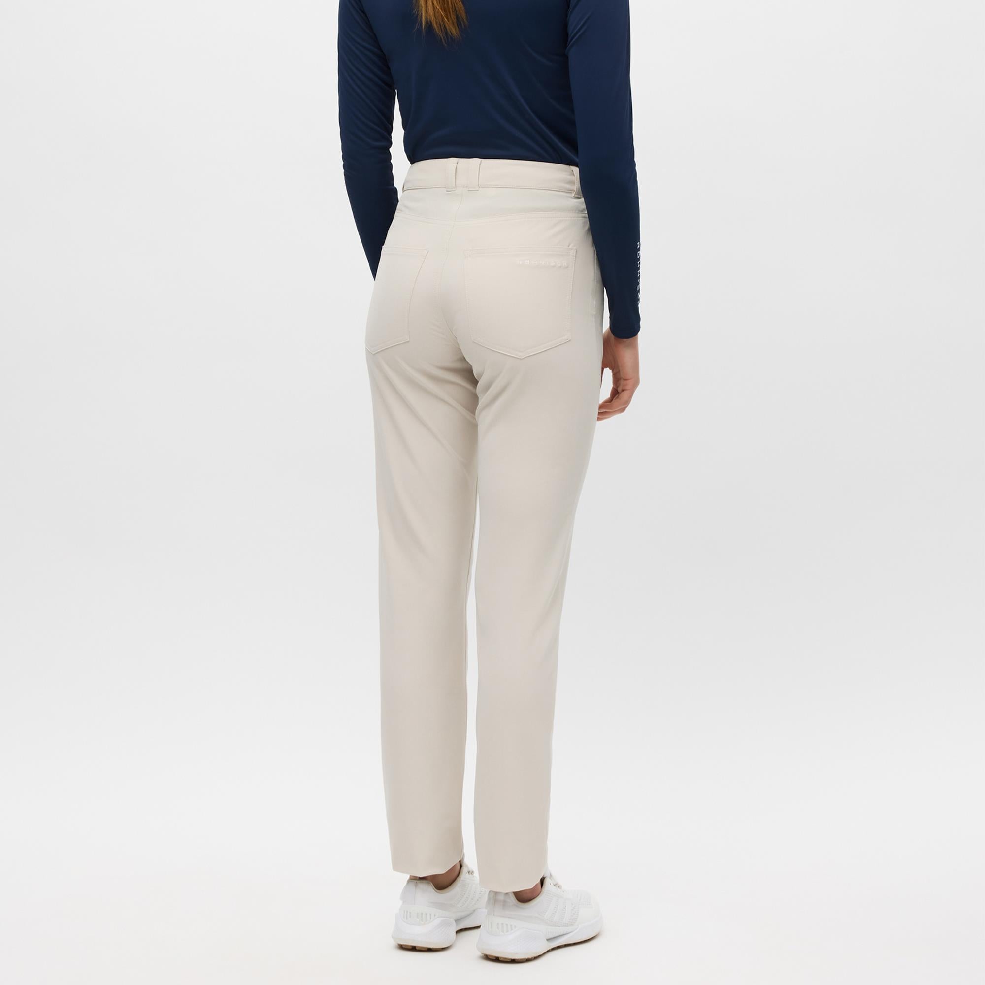 Rohnisch Chie Brushed Ladies Winter Golf Trousers Oatmeal 30 Inch