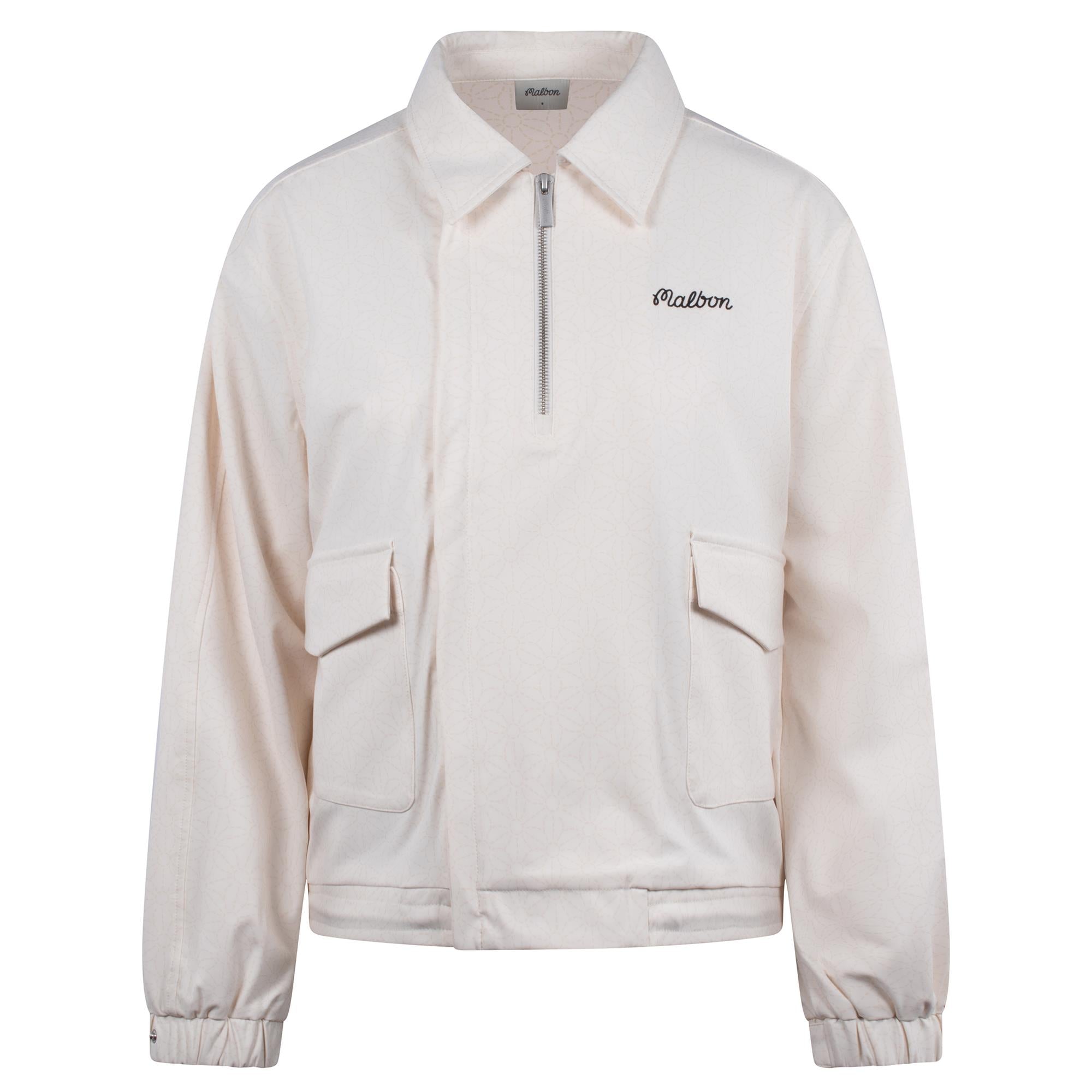 Malbon Golf Womens Kade Jacket Ivory
