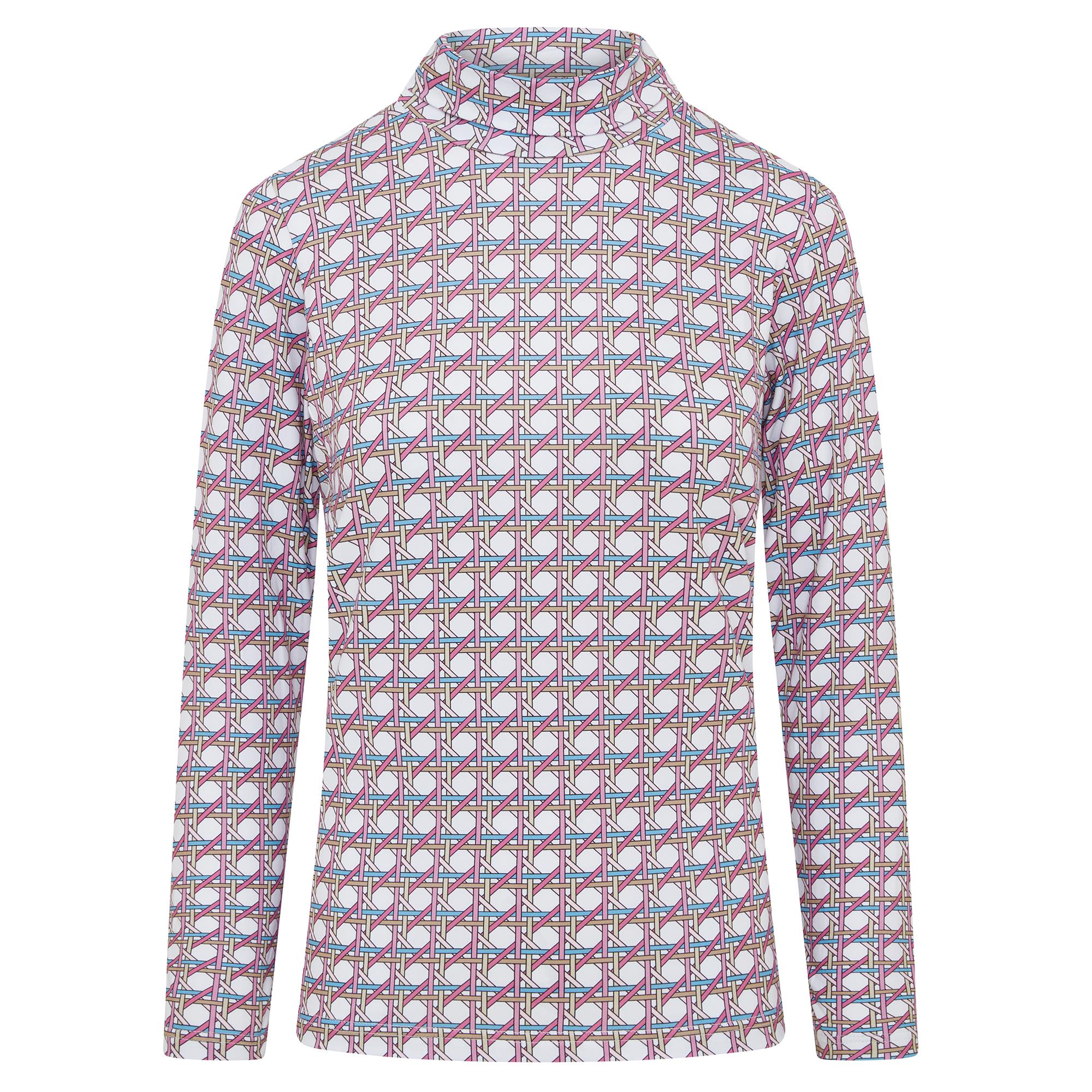 Swing Out Sister Paloma Pattern Ladies Golf Roll Neck Noughty Pink