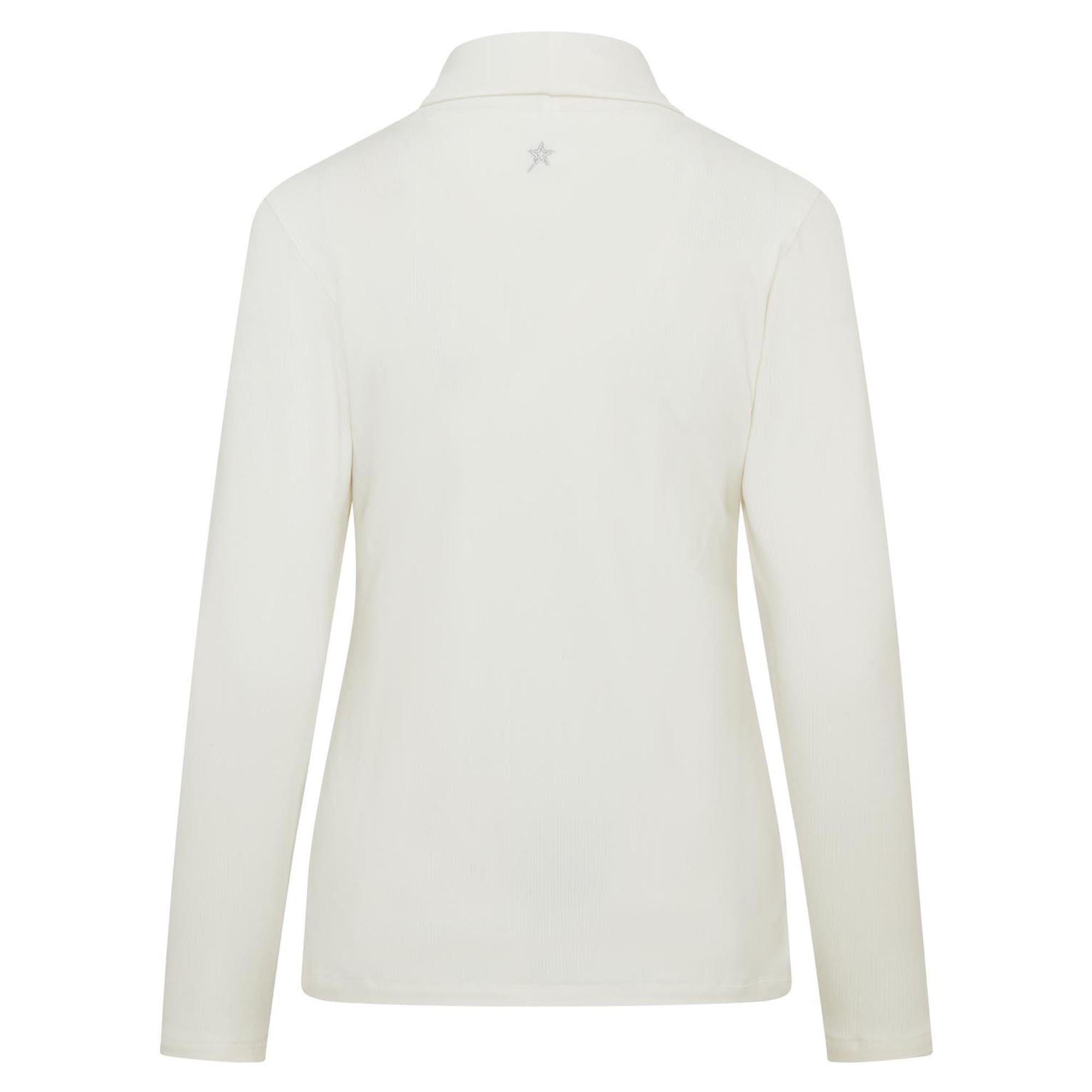 Swing Out Sister Natasha Ribbed Ladies Golf Roll Neck Optic White