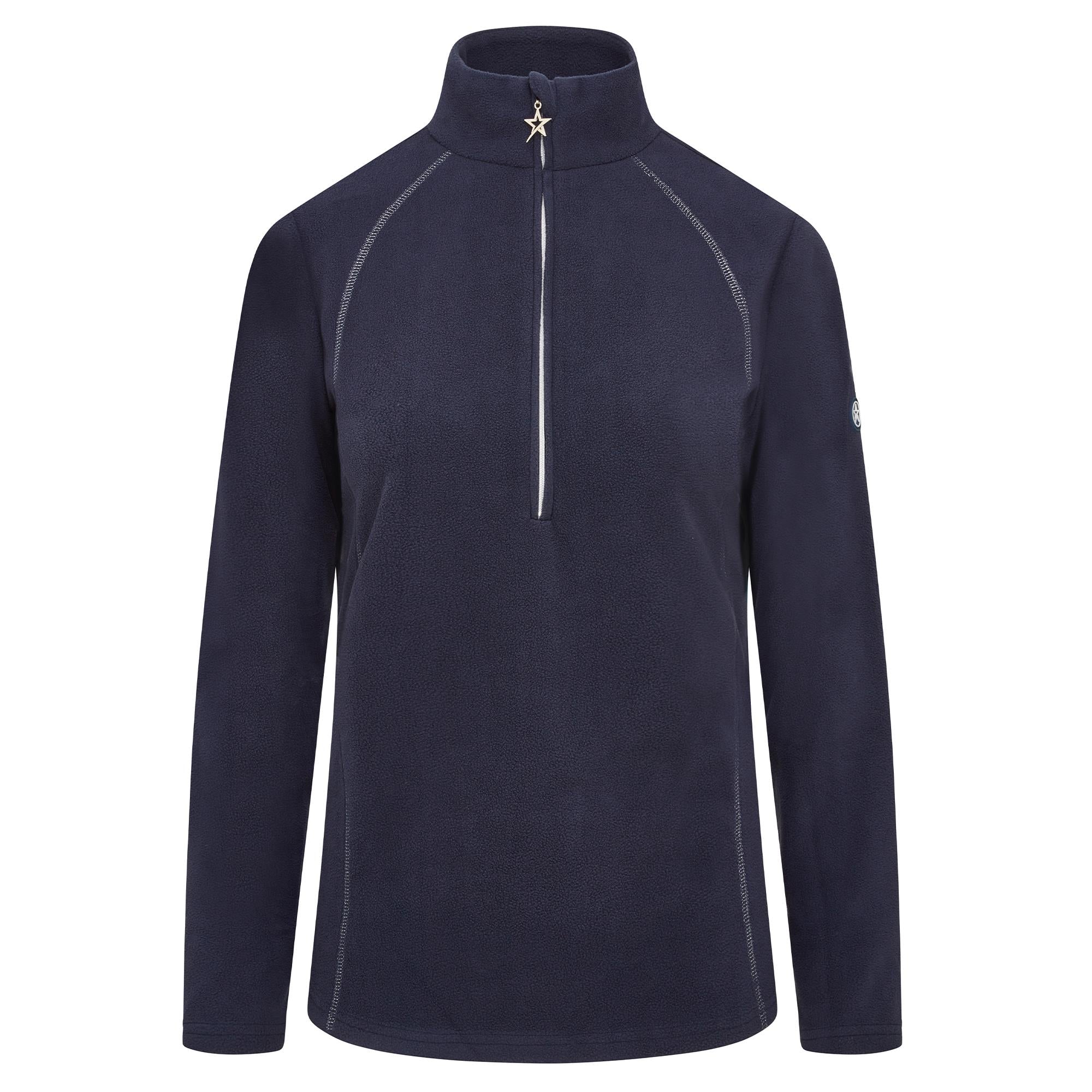 Swing Out Sister Frankie Quarter Zip Ladies Golf Fleece Navy Blazer