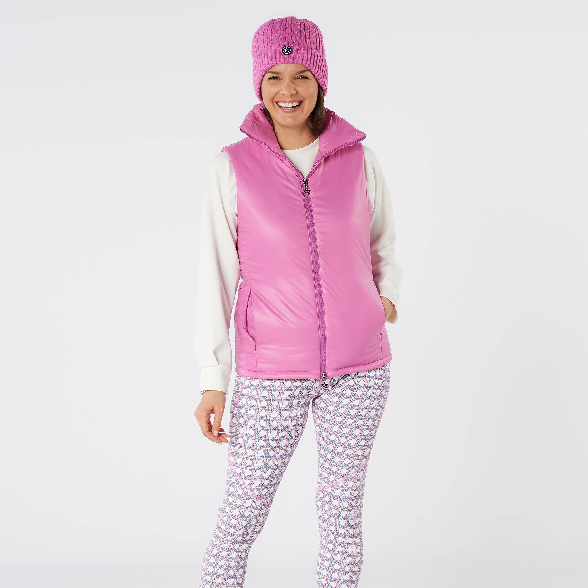 Swing Out Sister Cassia Active Ladies Golf Vest Super Pink
