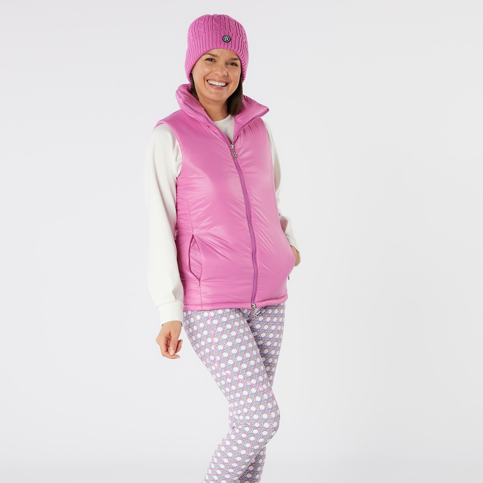 Swing Out Sister Cassia Active Ladies Golf Vest Super Pink