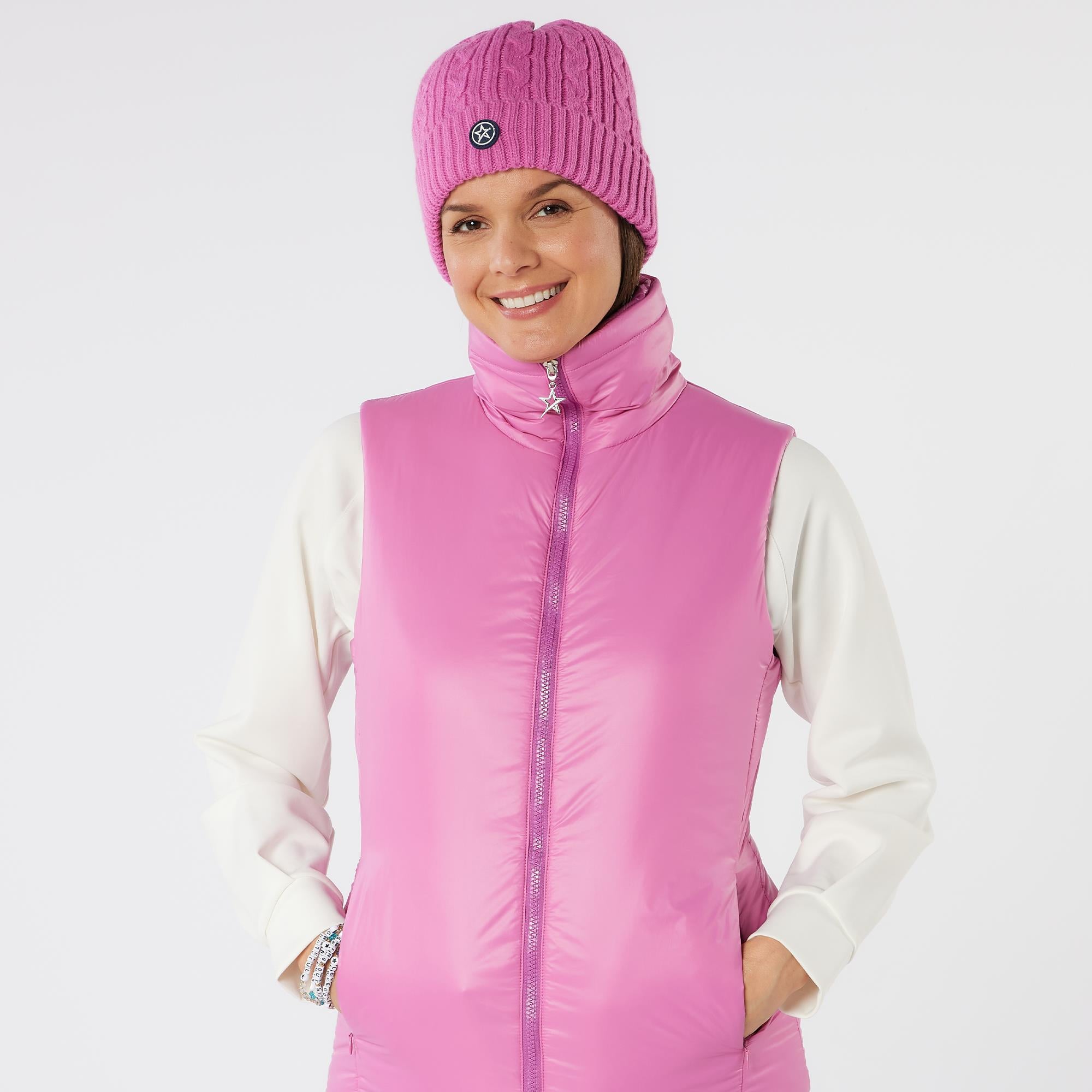 Swing Out Sister Cassia Active Ladies Golf Vest Super Pink