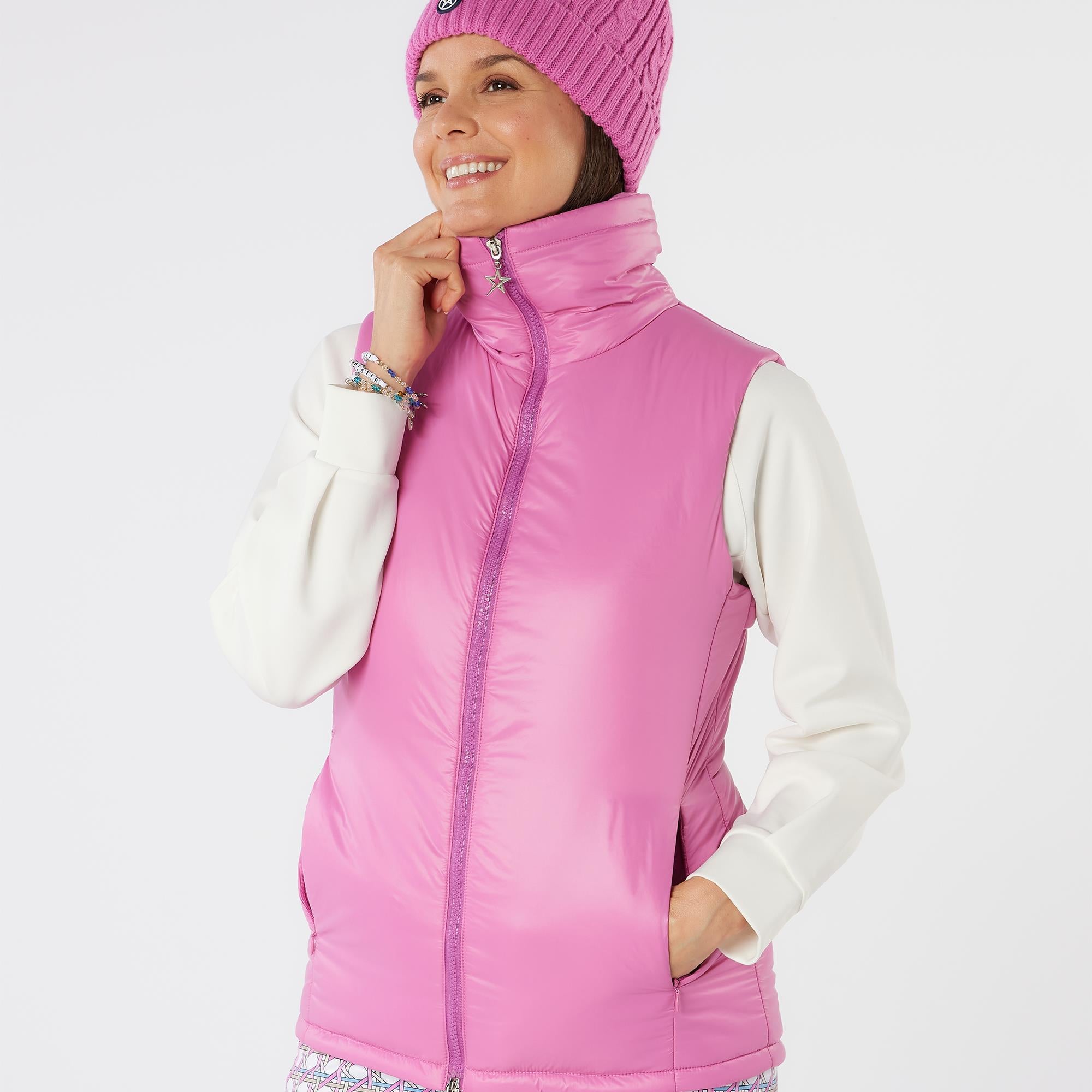 Swing Out Sister Cassia Active Ladies Golf Vest Super Pink