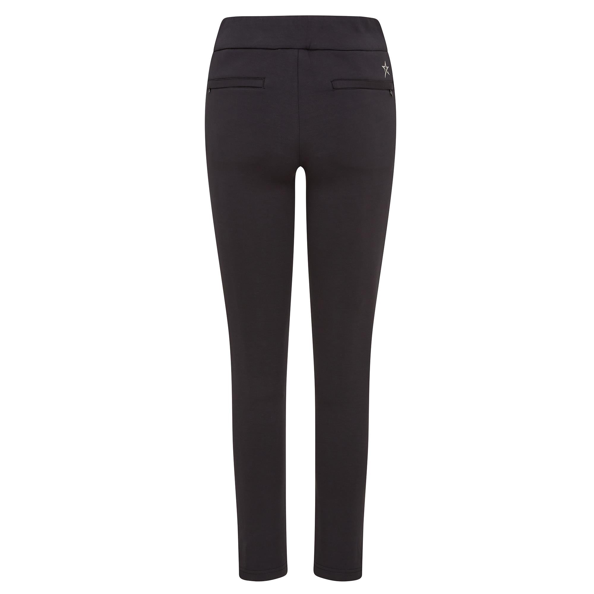 Swing Out Sister Amber 2.0 Thermal Fleece Ladies Winter Golf Trousers Pitch Black 29 Inch Leg