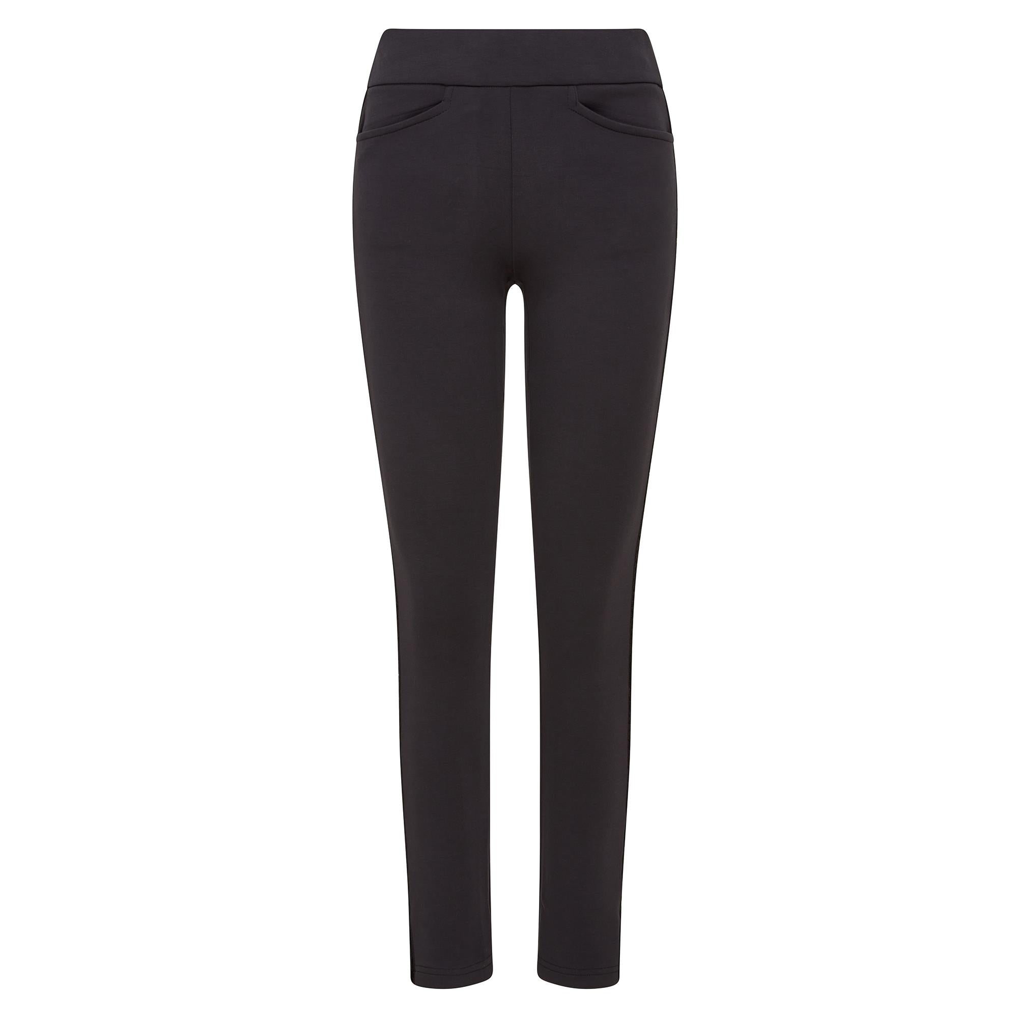 Swing Out Sister Amber 2.0 Thermal Fleece Ladies Winter Golf Trousers Pitch Black 32 Inch Leg