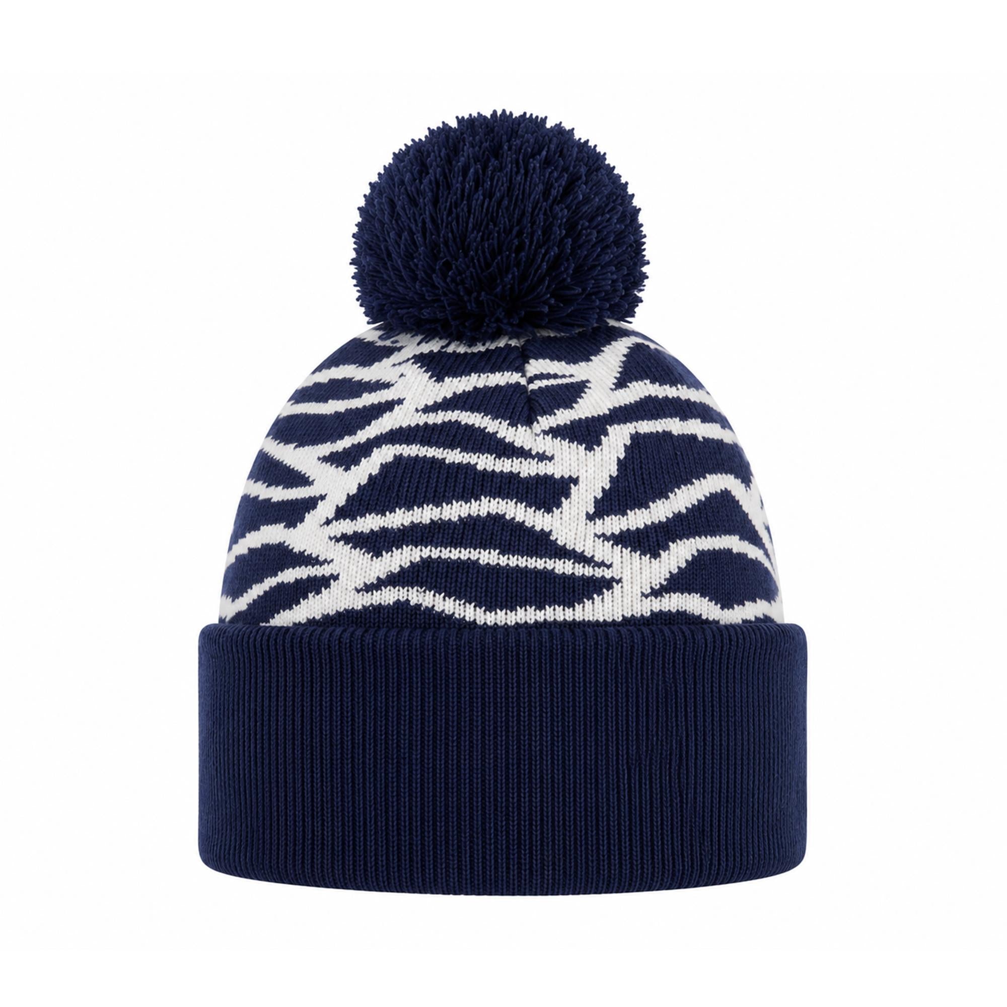 Swing Out Sister Hermione Pattern Bobble Beanie Megabyte Navy
