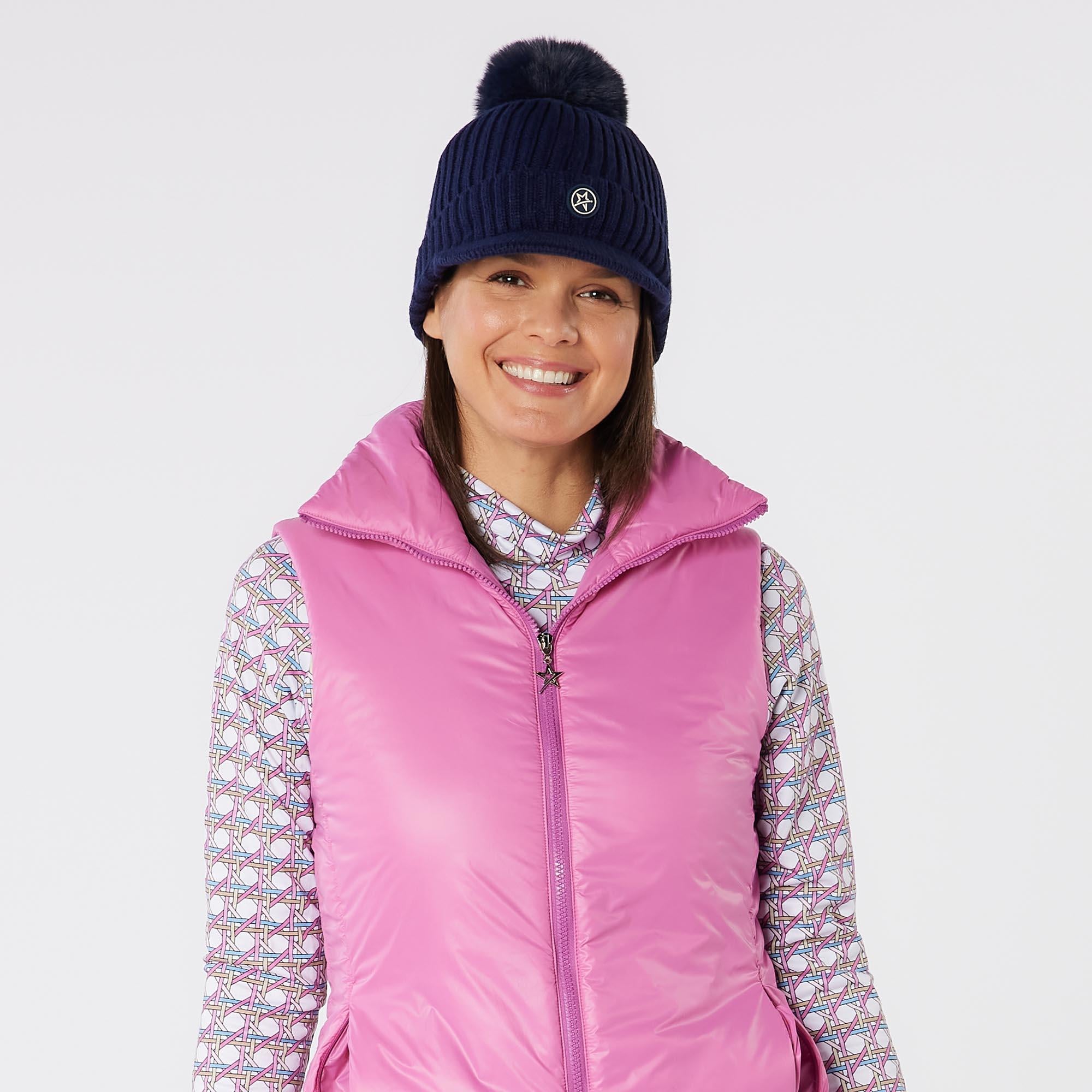 Swing Out Sister Polly Peak Bobble Hat Twilight Blue
