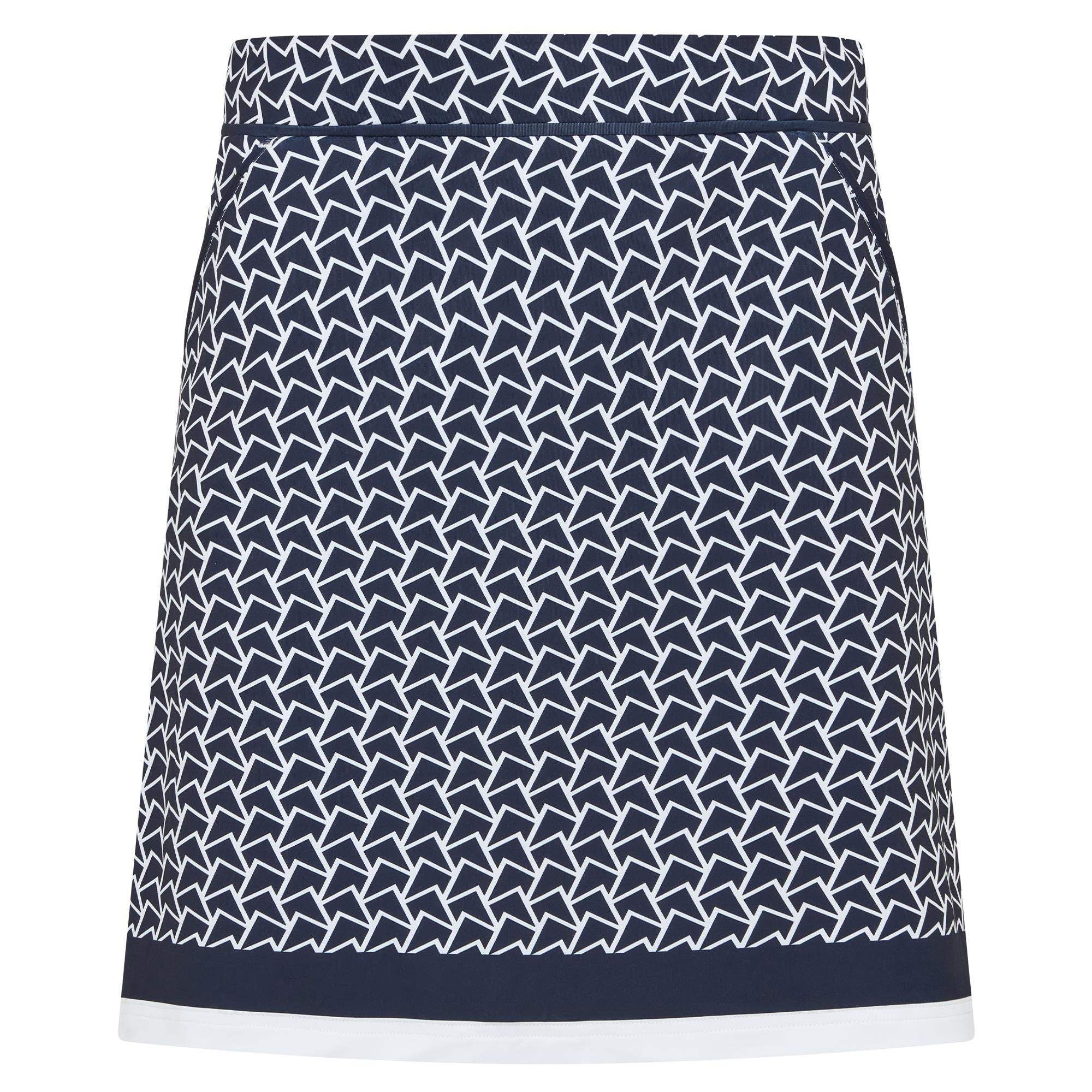 Swing Out Sister Octavia Pattern Ladies Golf Skort Megabyte Navy