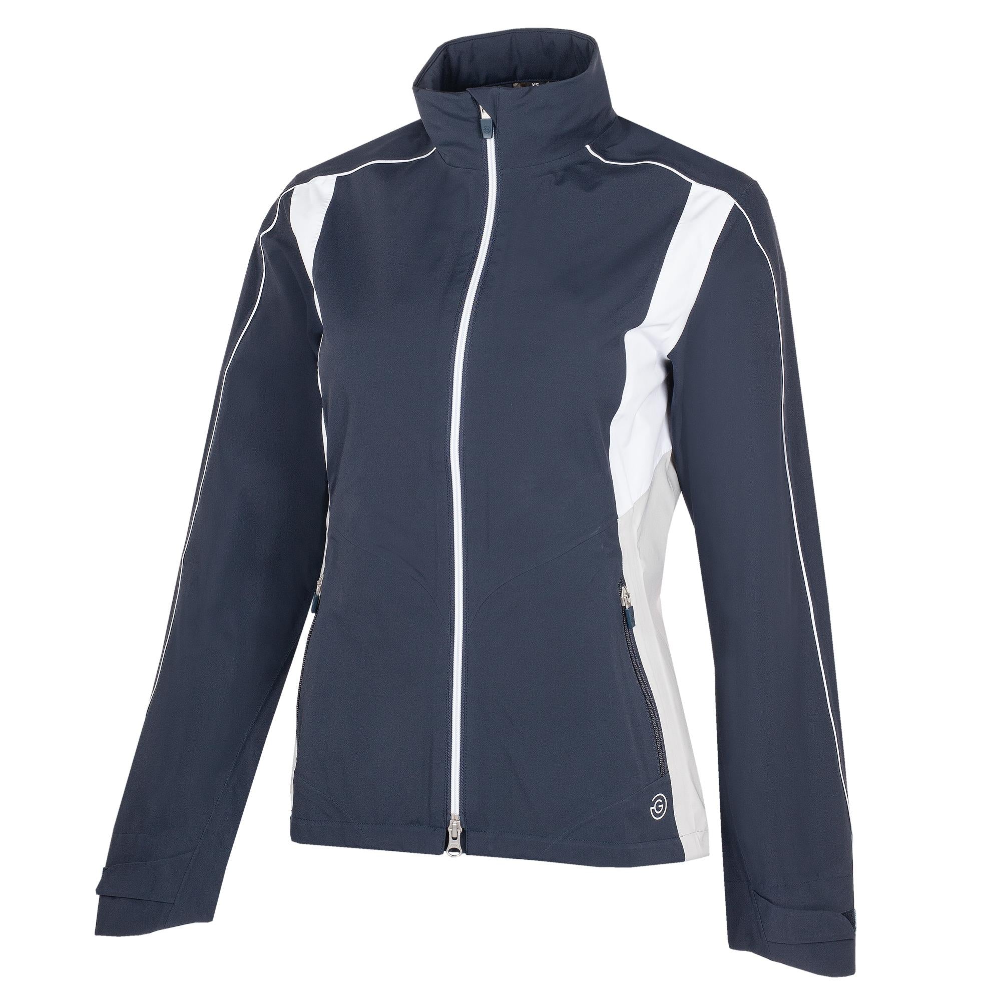 Galvin Green Ally Paclite Gore-Tex Ladies Waterproof Golf Jacket Navy/Cool Grey/White