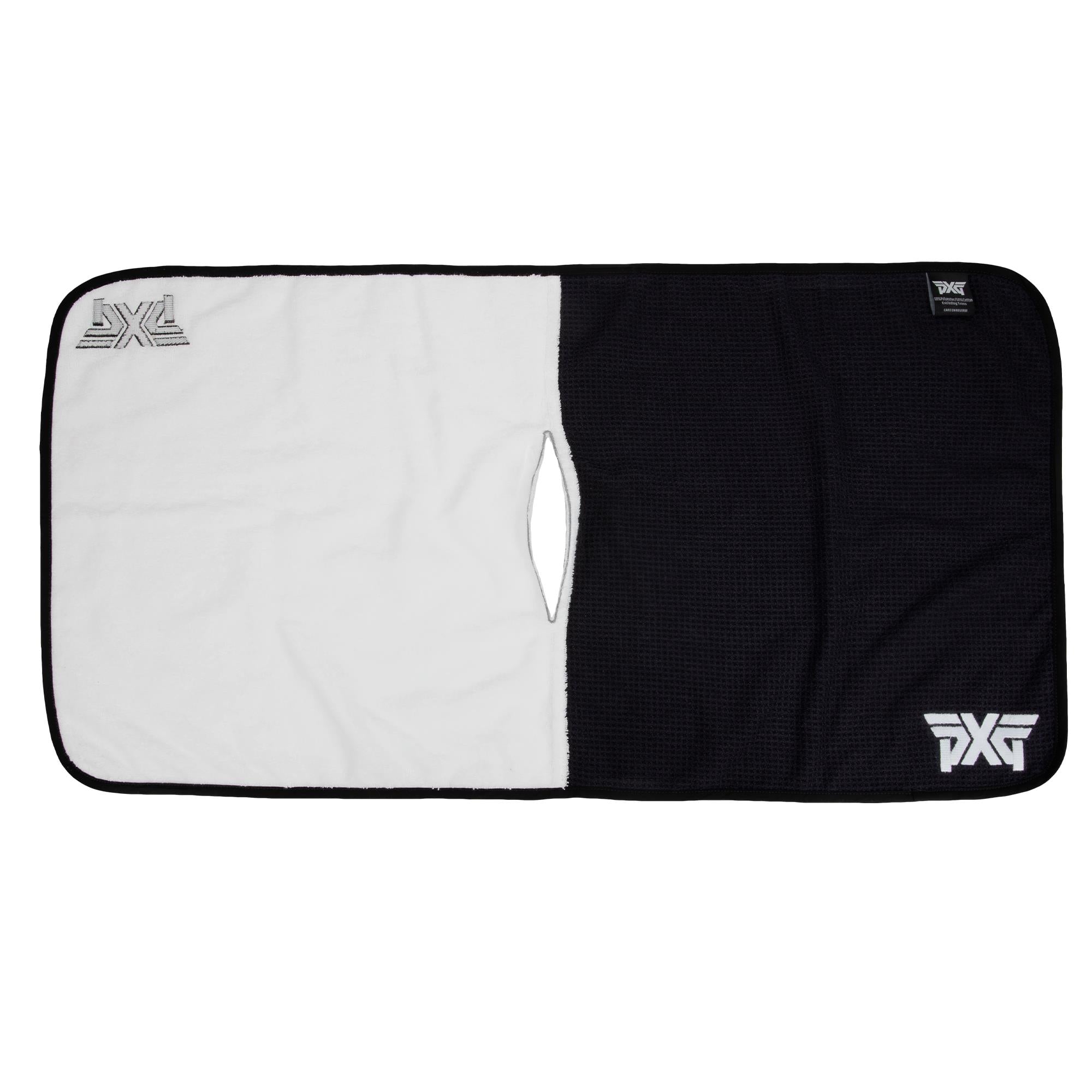 Front and back view of PXG 2 Piece Players Towel Set