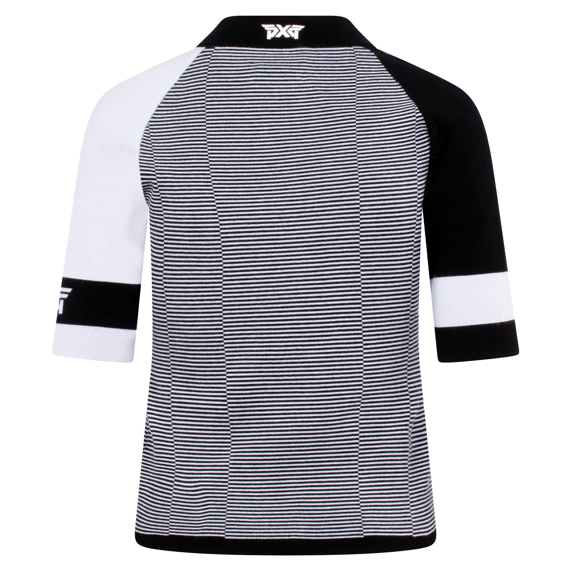 PXG Broken Stripe 1/4 Zip Ladies Golf Polo – Back View