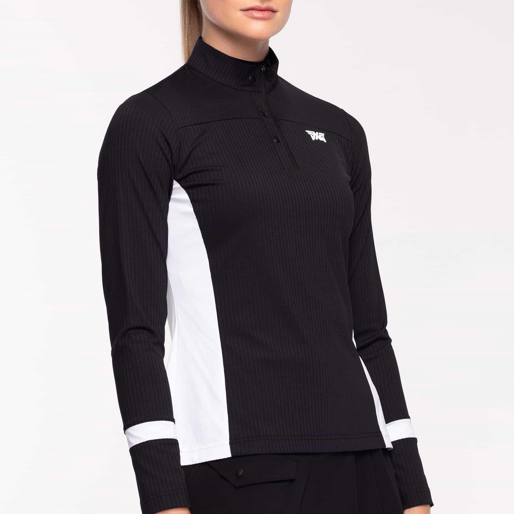 PXG Quarter Zip Ladies Mid Layer – Left Side View on Model