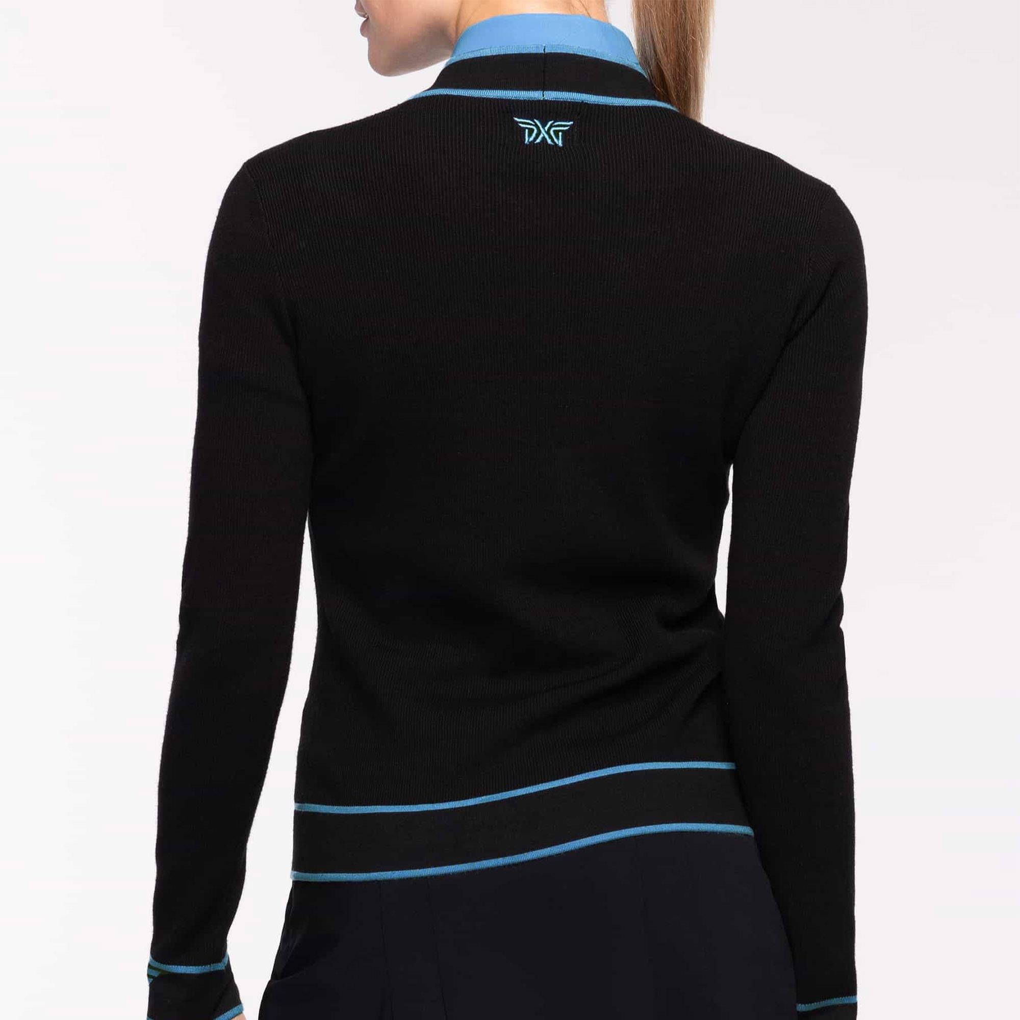 PXG Golf Cardigan – Back View on Model