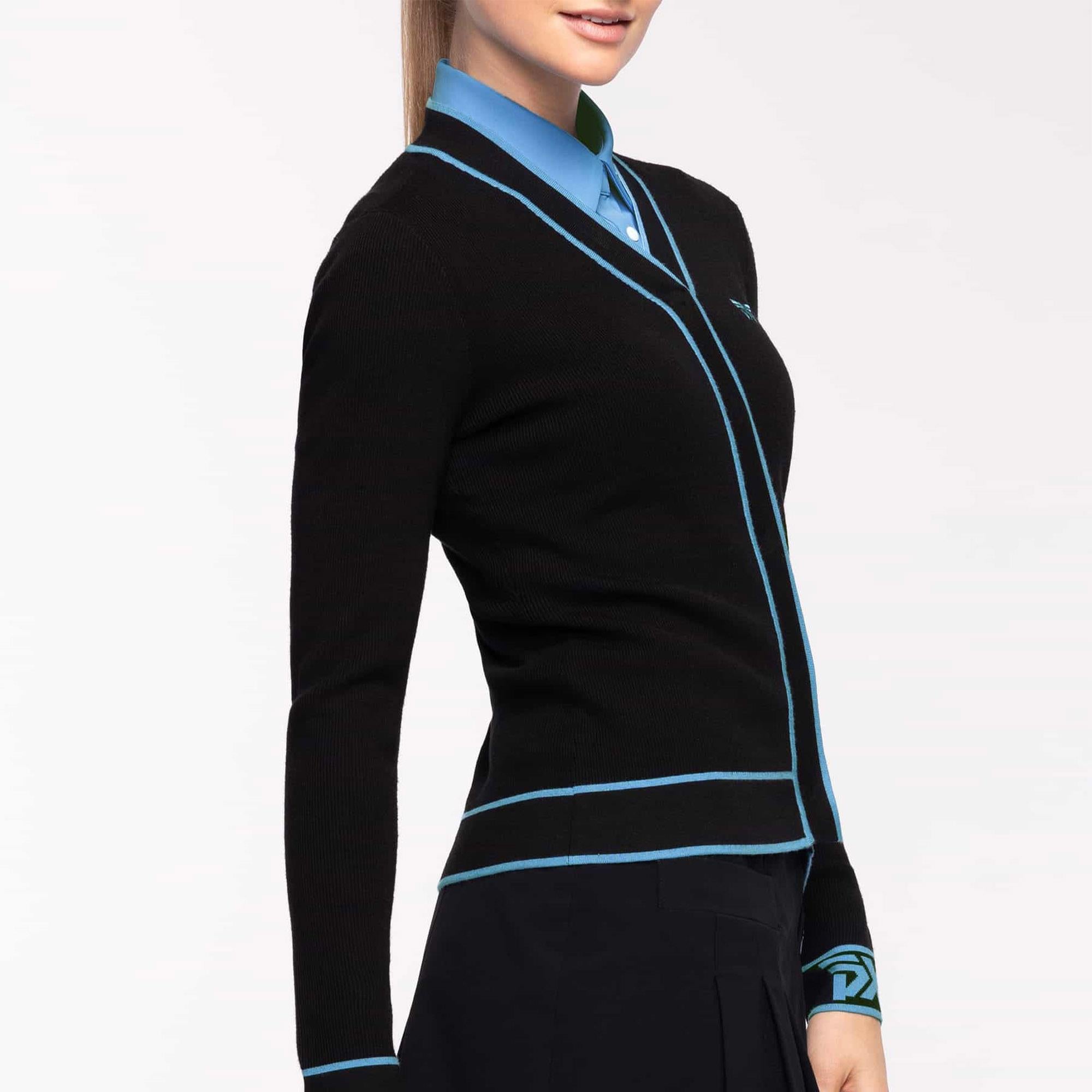PXG V-Neck Golf Cardigan – Right Side View on Model