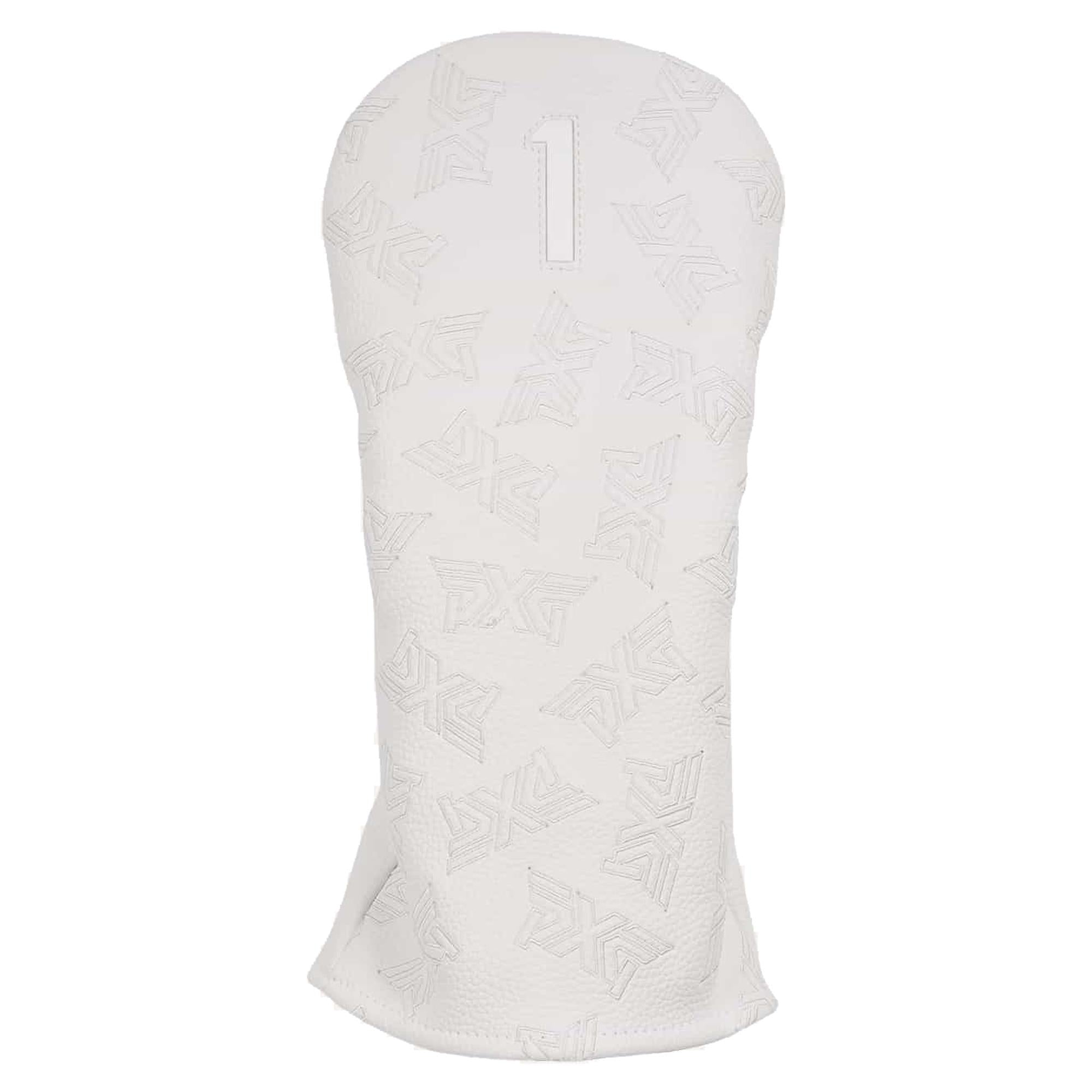 PXG Whiteout Driver Headcover – White front view