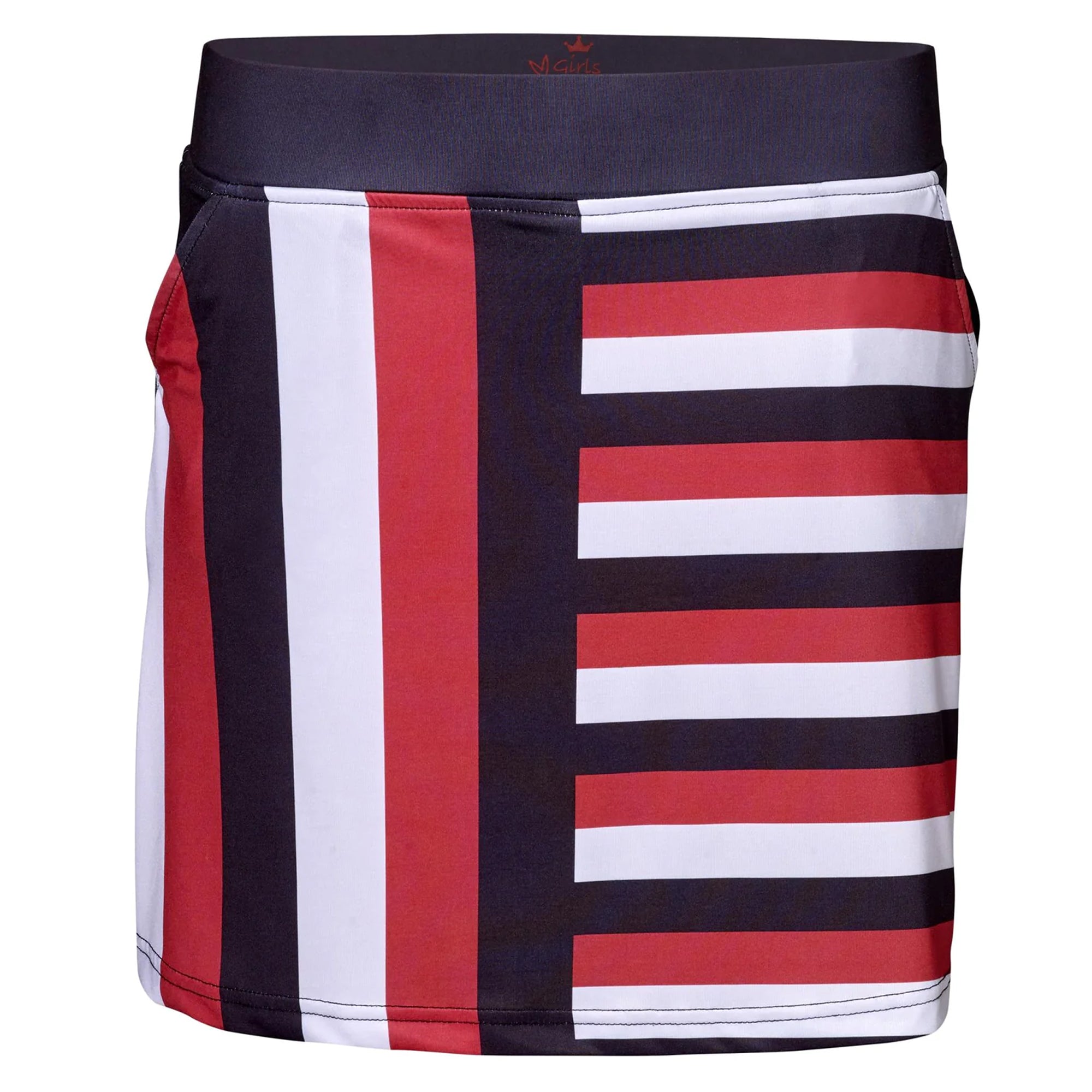 Girls Golf Striped Fashionista Resort Skort