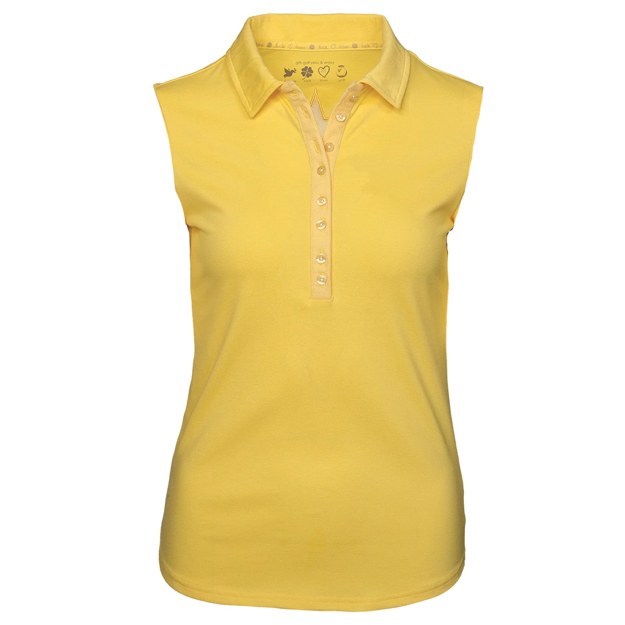 Girls Golf Ladies S/Less  Sylvia Polo Shirt Sunny Yellow