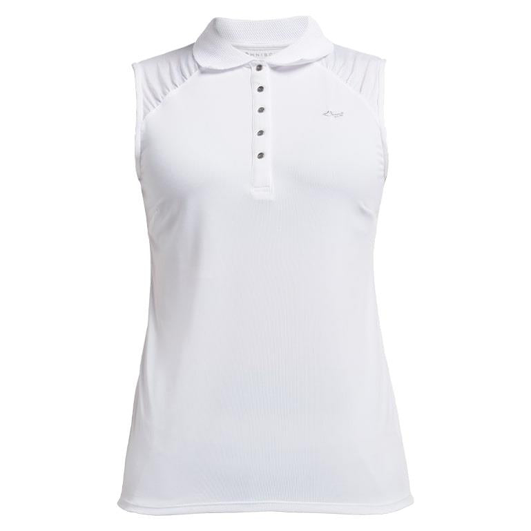 Rohnisch Pulse Sleeveless Polo Shirt White