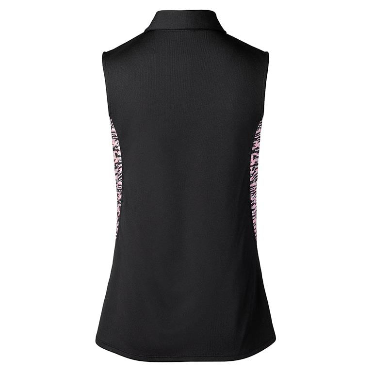 Daily Sports Beth Sleeveless Polo Shirt Black