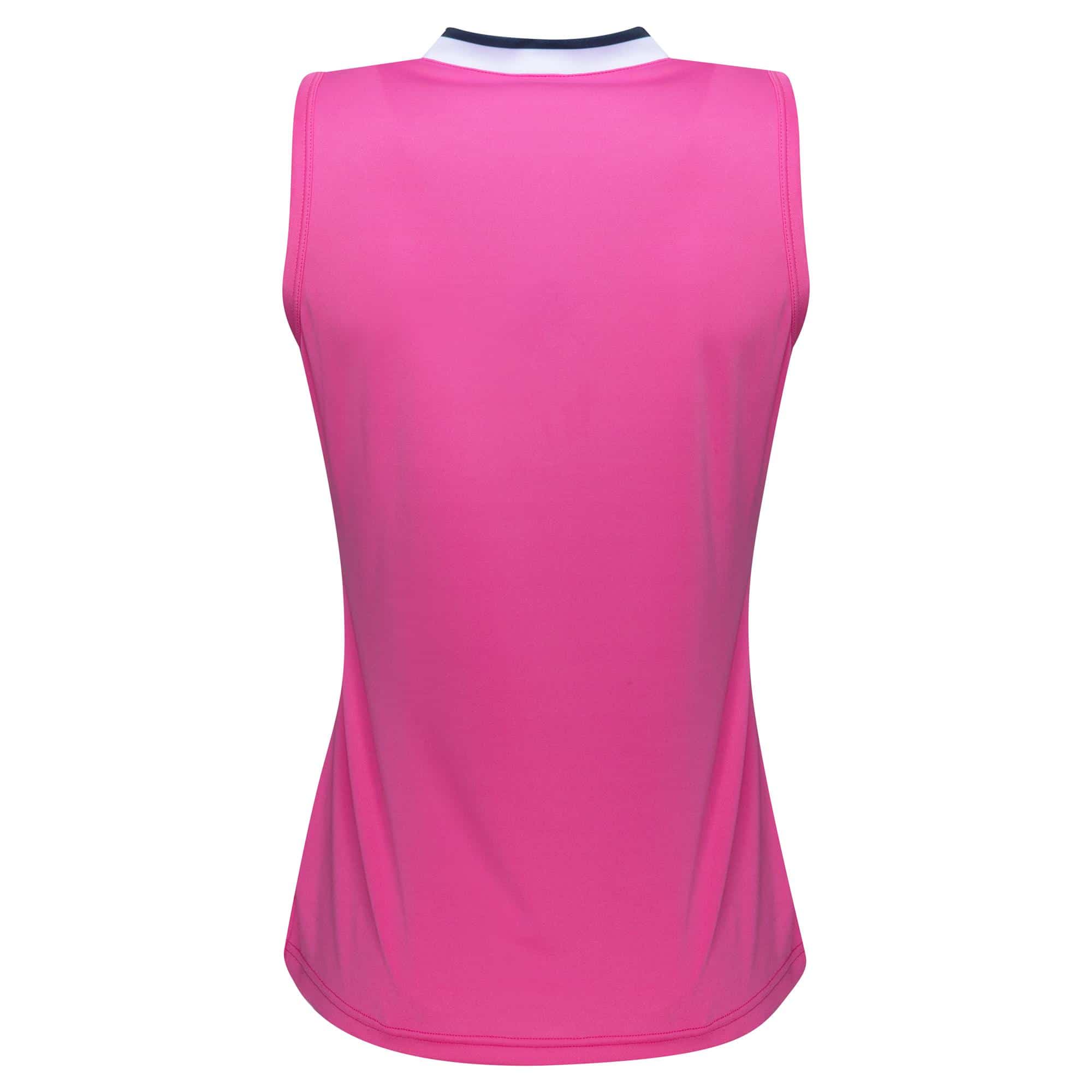 Cross Sally Ladies Sleeveless Golf Polo Shirt Heather