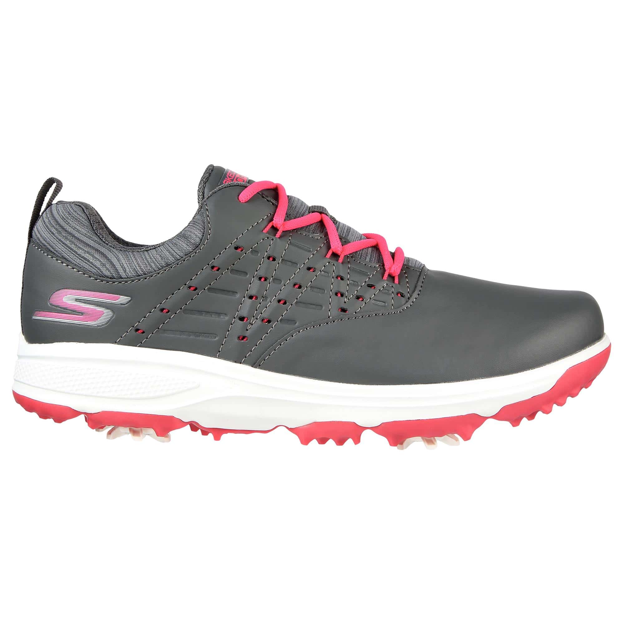 Skechers Go Golf Pro 2 Ladies Golf Shoes Charcoal/Pink