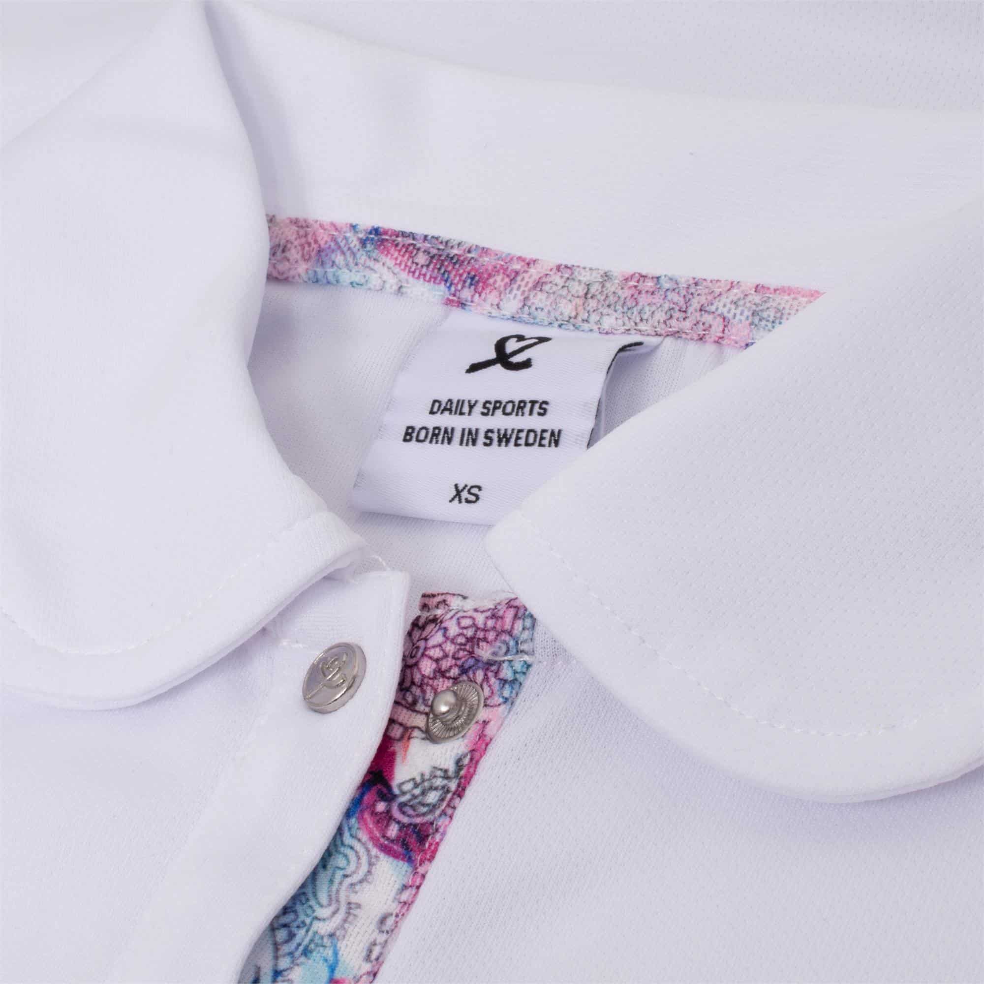 Daily Sports Bess Sleeveless Polo Shirt White/Azul