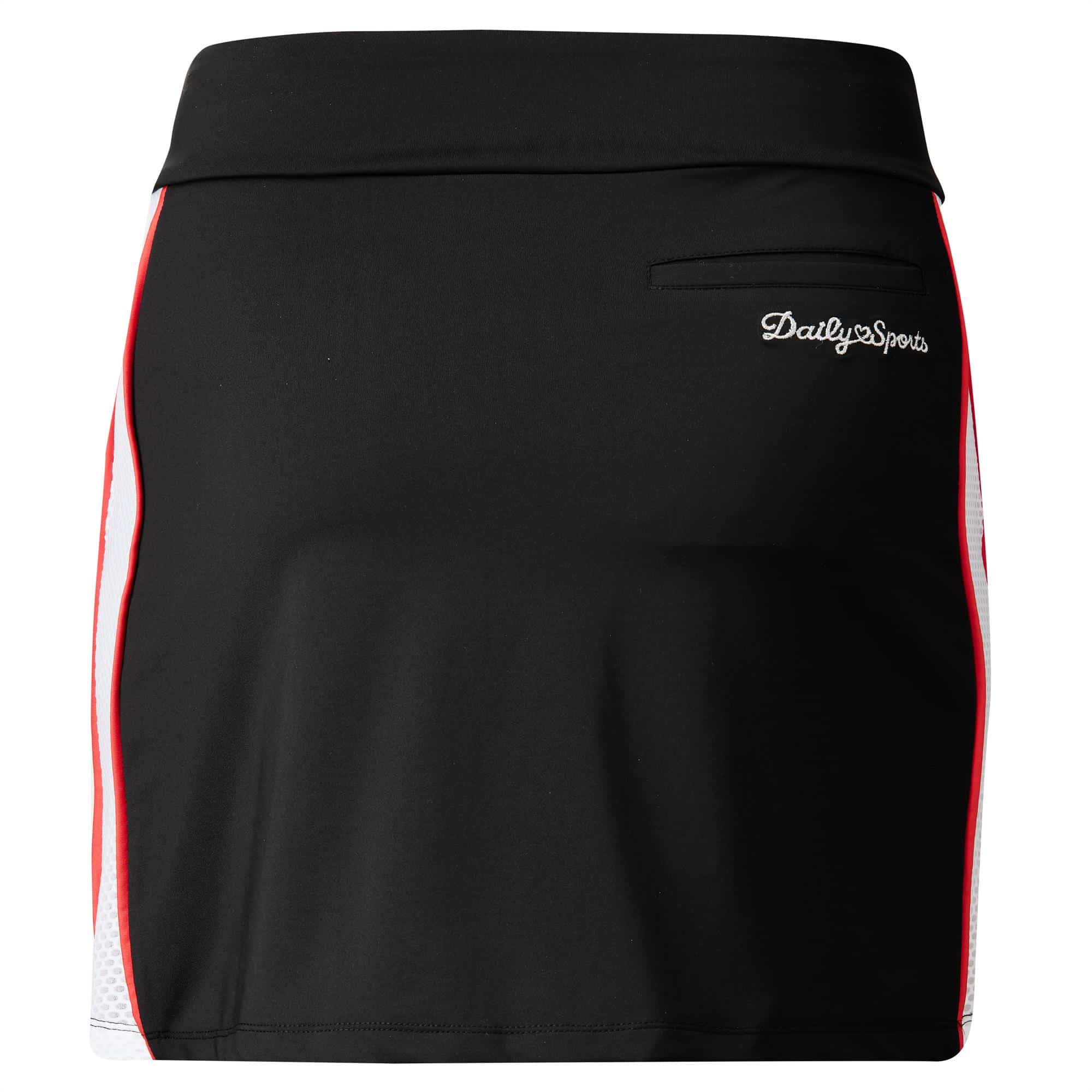 Daily Sports Lucca Ladies Golf Skort Black 45cm