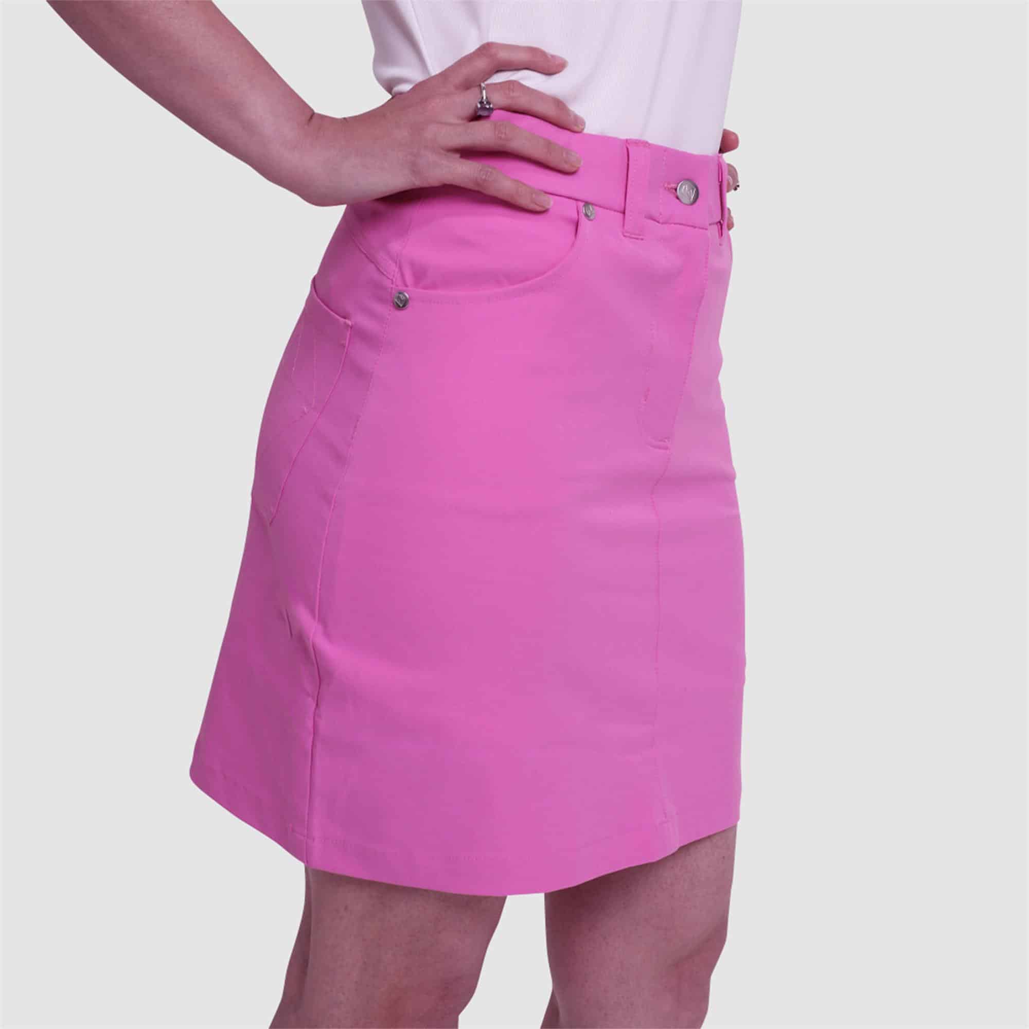 Pure Golf Ladies Clarity Golf Skort - 50cm - Blossom Pink - PG22222/83