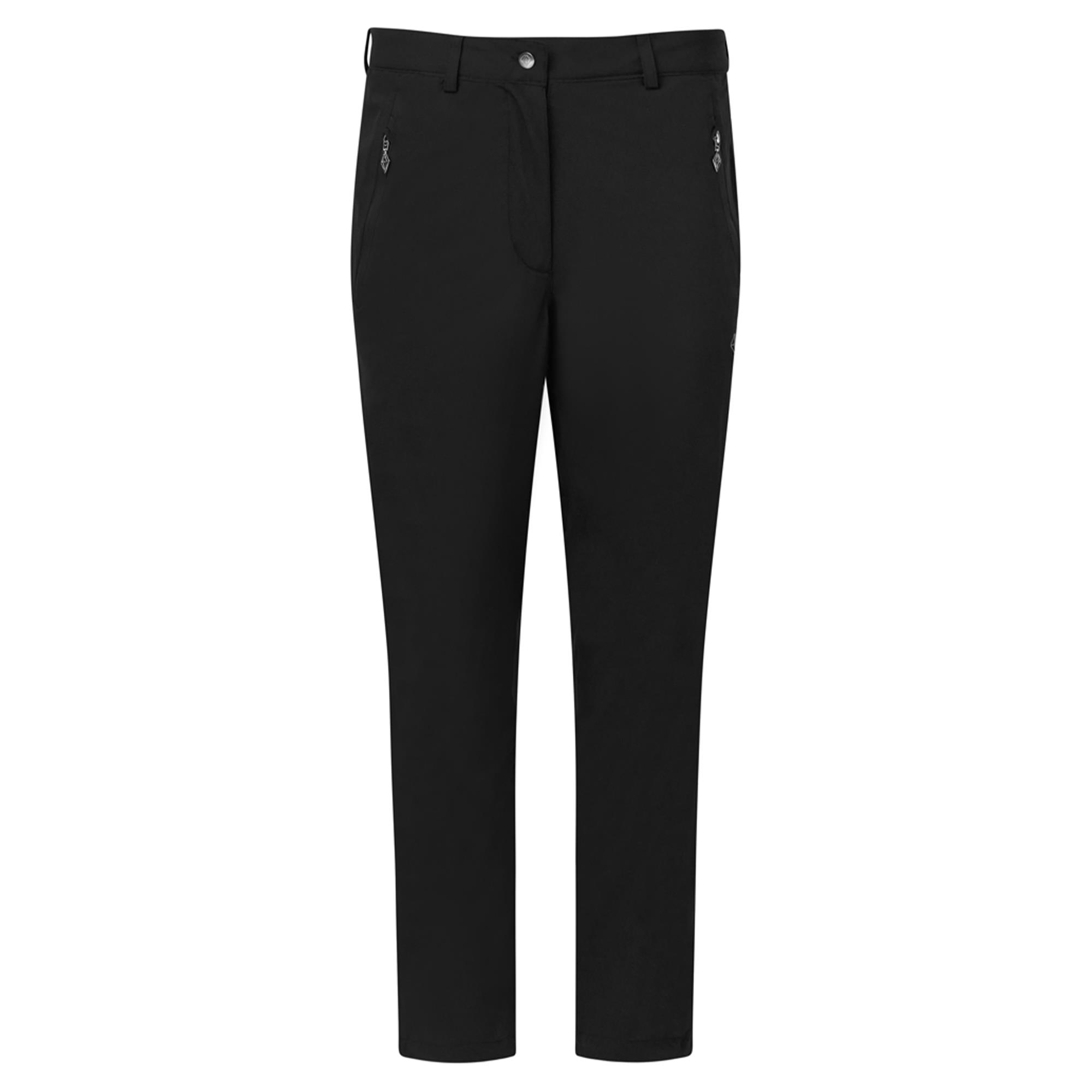 Pure Golf Cascade Waterproof Lined Ladies Winter Golf Trousers Black